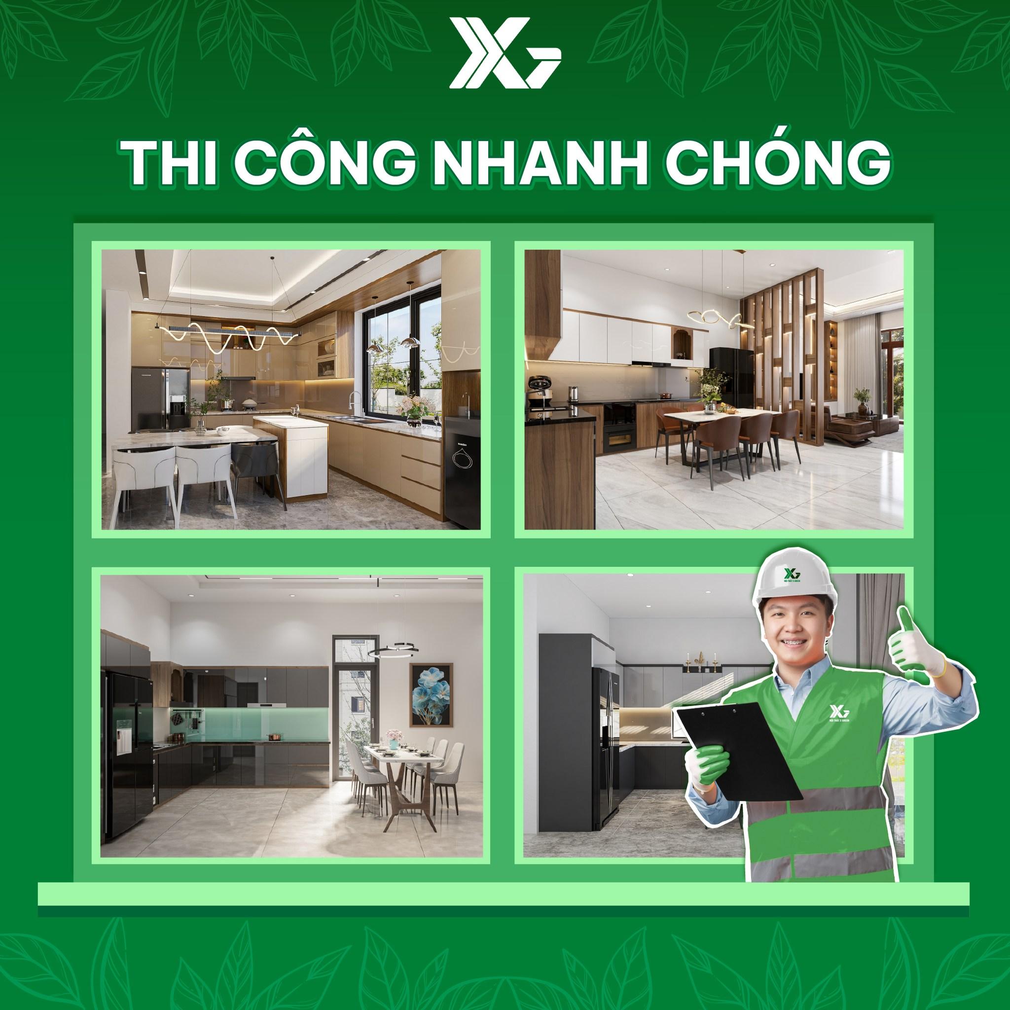 Quy trình tư vấn, thiết kế, thi công tại X Green